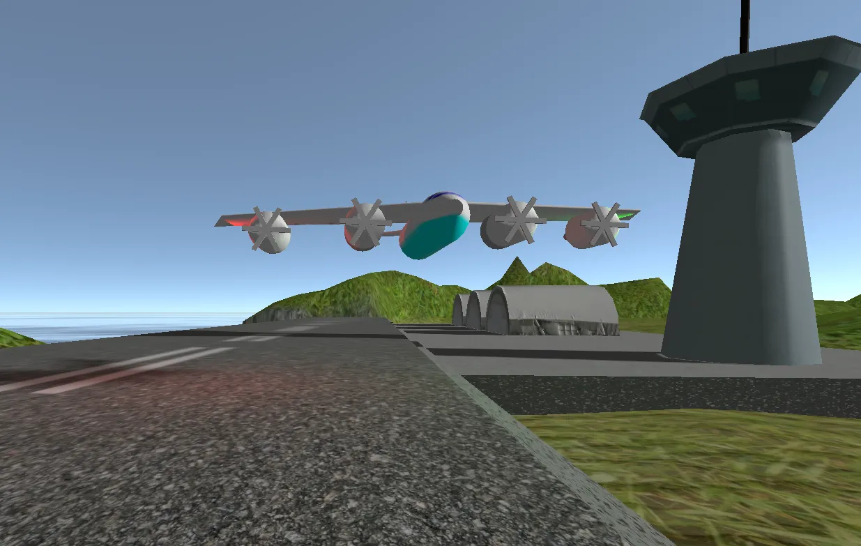Interactive 3D scene screenshot